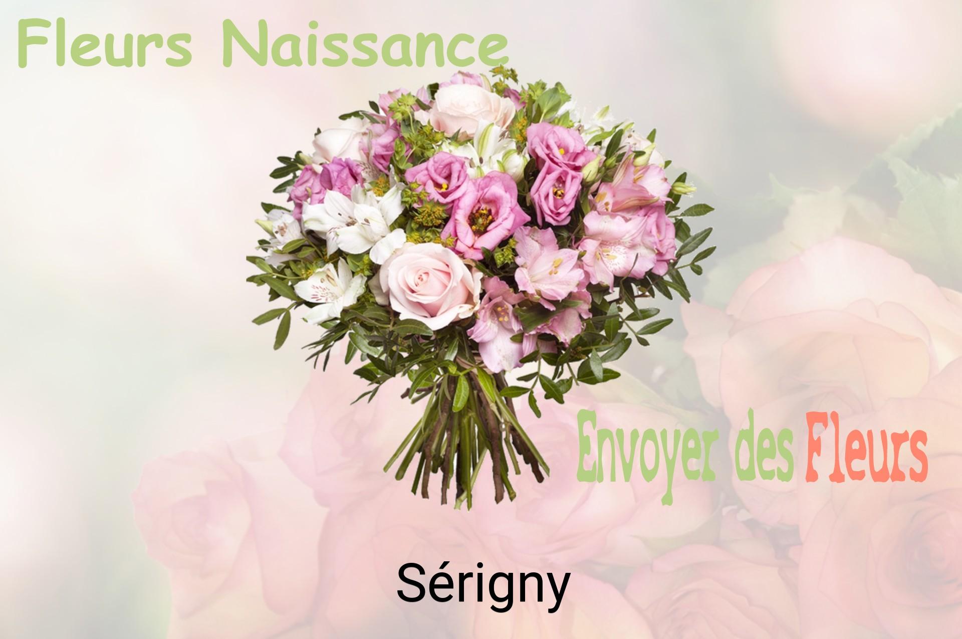 Bouquet de fleurs de naissance livré à Sérigny